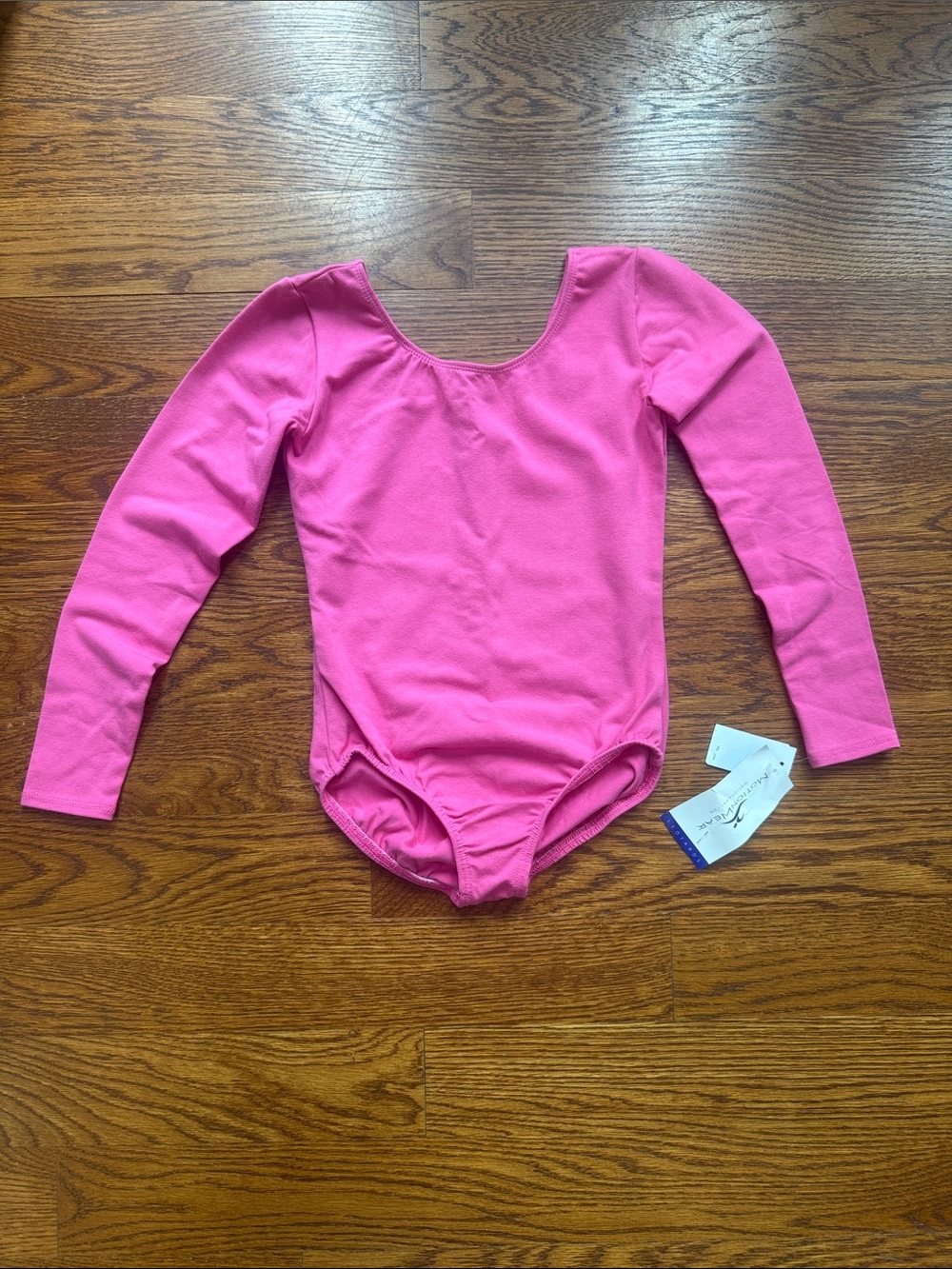 Motionwear Long Sleeve Pink Girls' Dance Leotard